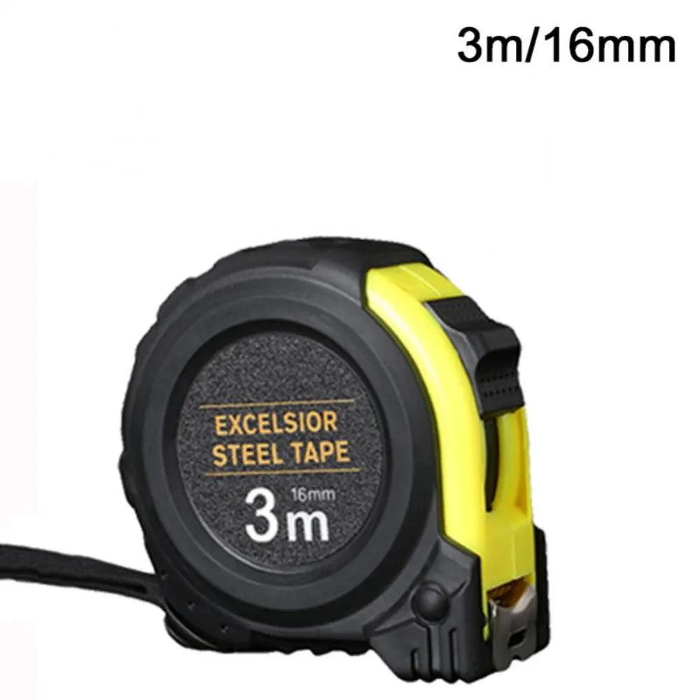Precise Clear Steel Tape Measure Retractable 3M 5 Meters Thickened Self-locking Rubberized Woodworking Tool Metric Tape Ruler
